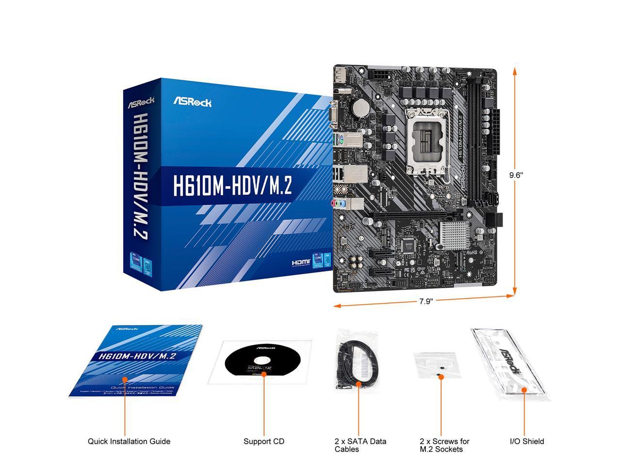ASROCK H610M-HDV/M.2 R2.0 MATX