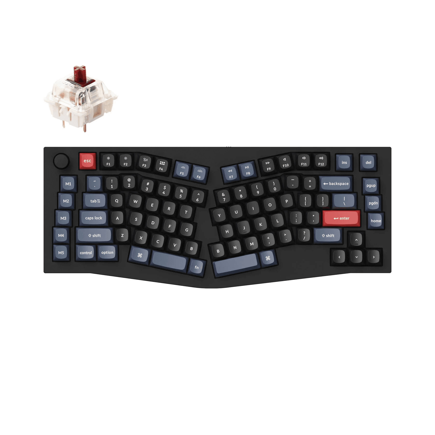 KEYCHRON Q10 SWAPPABLE RGB BACKLIGHT BROWN SWITCH KNOB-BK