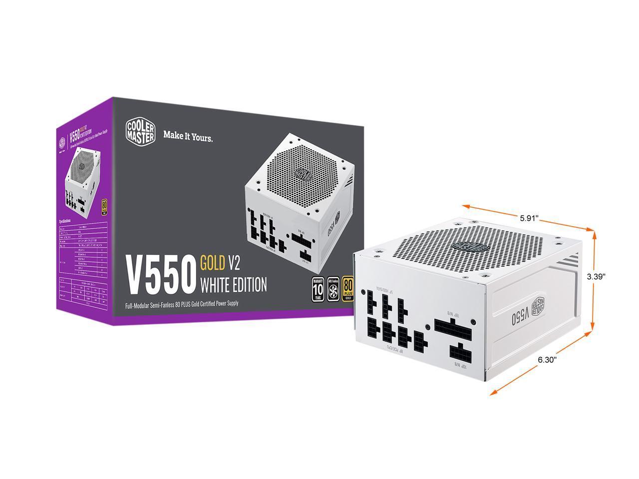 Cooler Master V GOLD V2 550W 金牌 白色