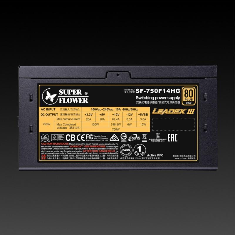 Super Flower LEADEX III GOLD 750W FULL MODULAR