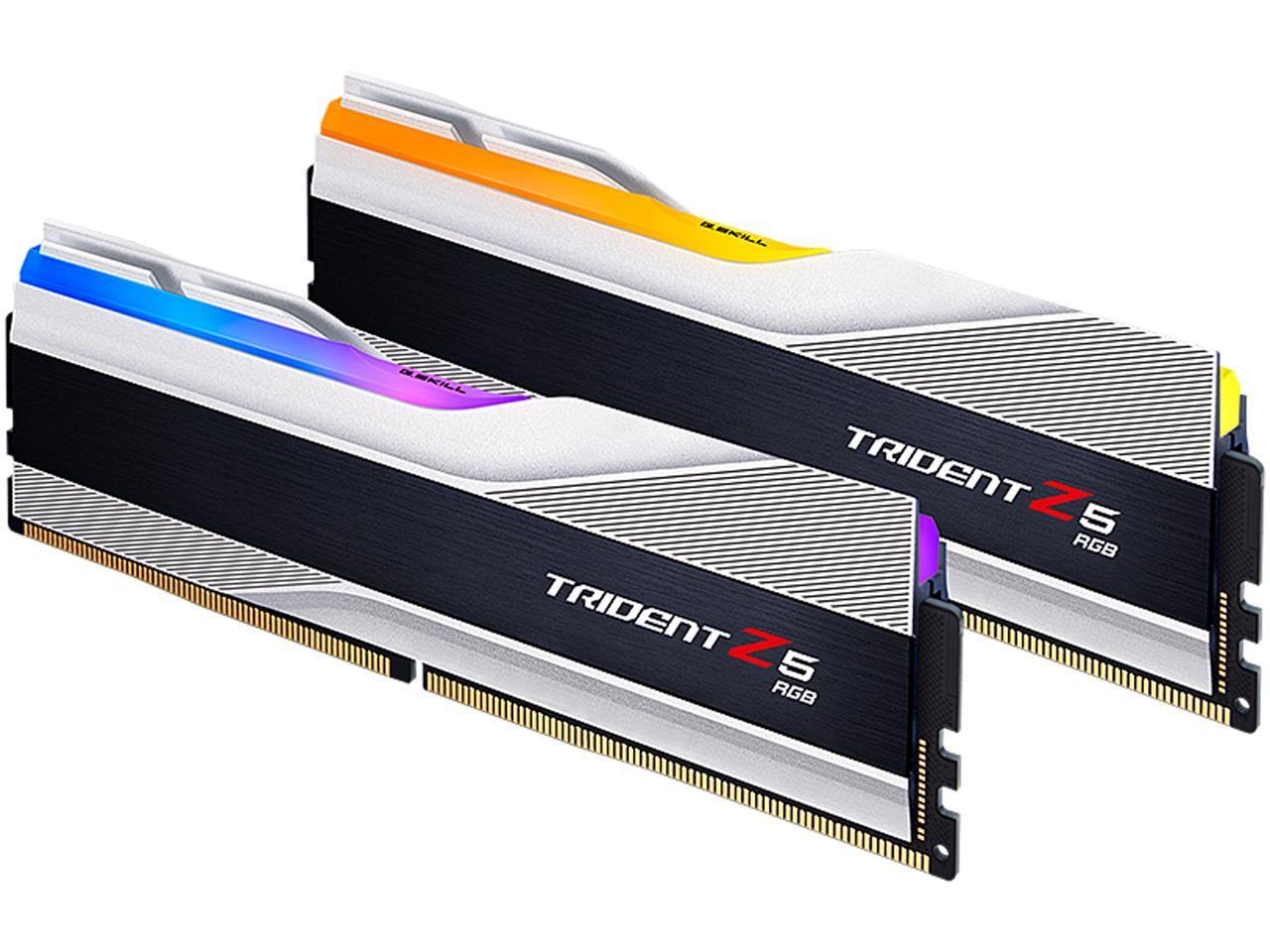 G-SKILL TRIDENT Z5 RGB 32G(16G*2) DDR5 5600MHZ SILVER