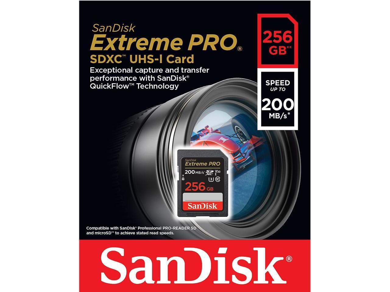 SANDISK 256G SD EXTREME PRO