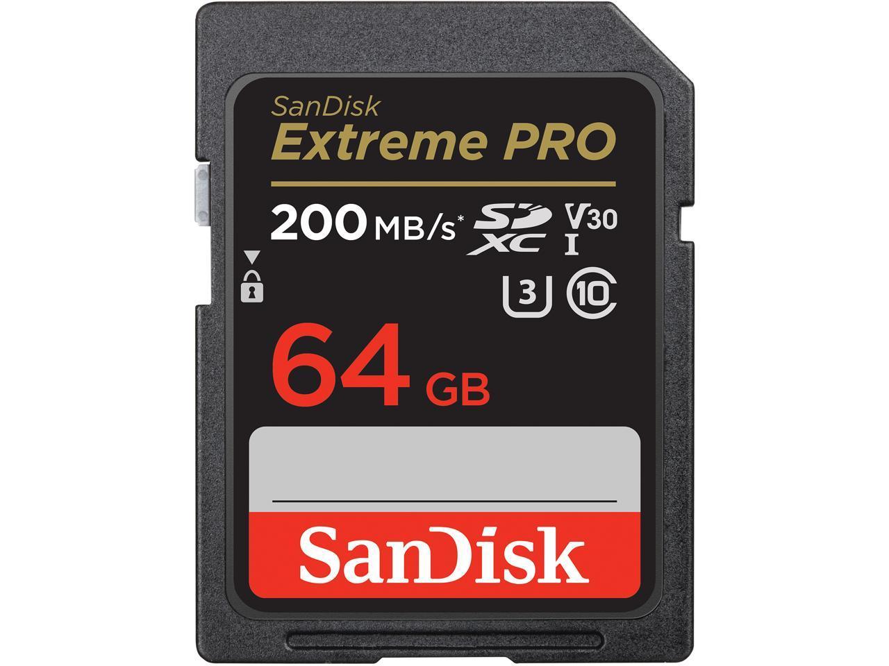 SANDISK 64GB SD EXTREME PRO
