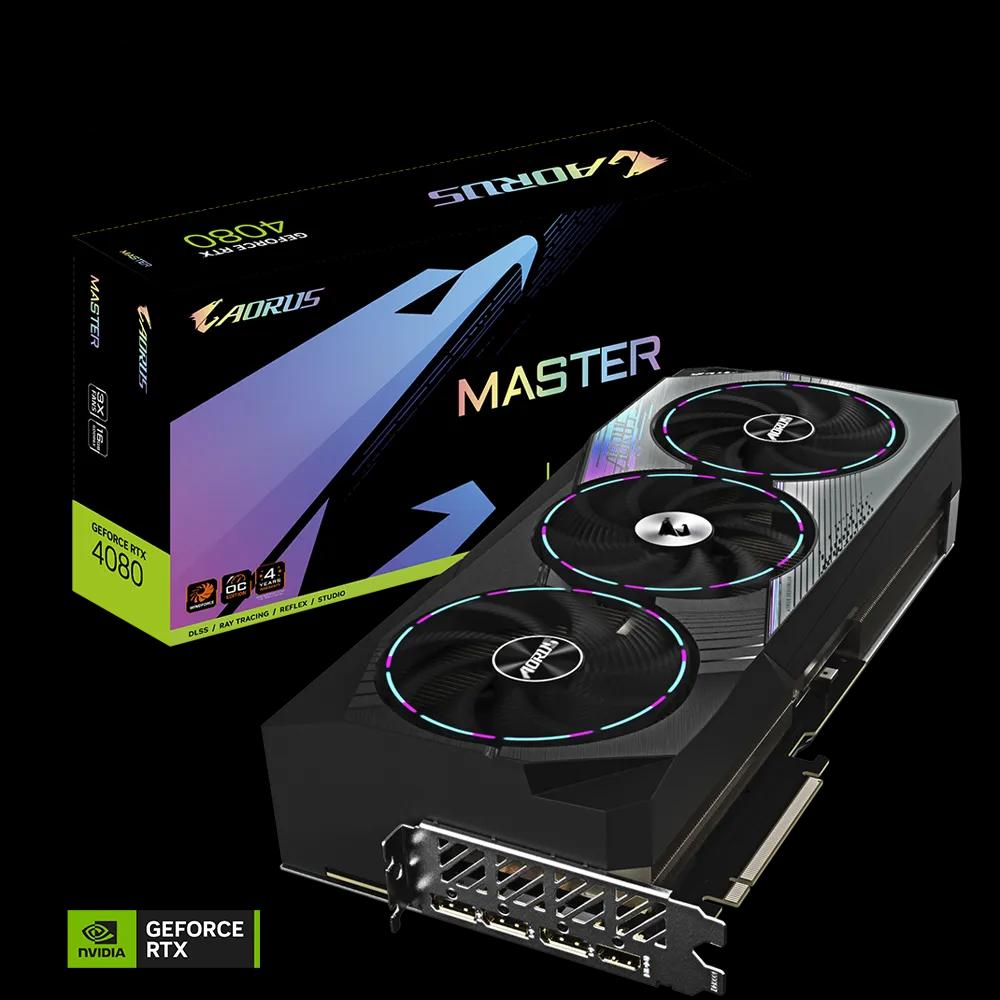 GIGABYTE GEFORCE RTX4080 AOURS MASTER 16GB GDDR6