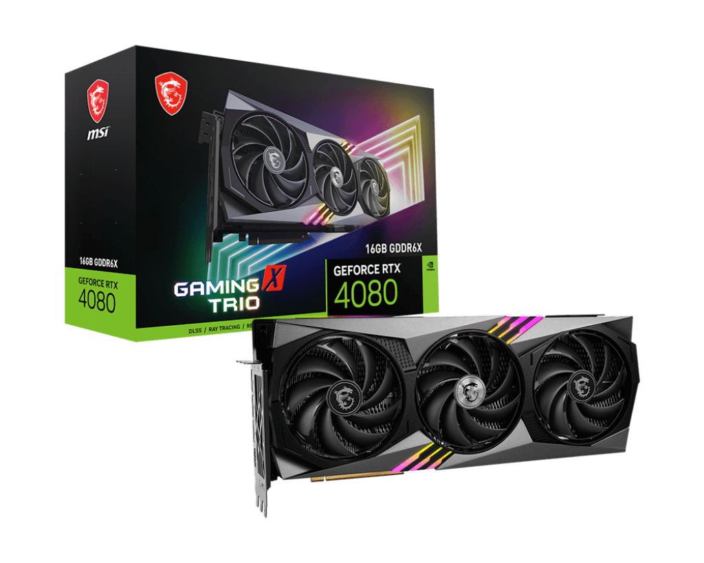 MSI GEFORCE RTX4080 16GB GDDR6 GAMING X TRIO