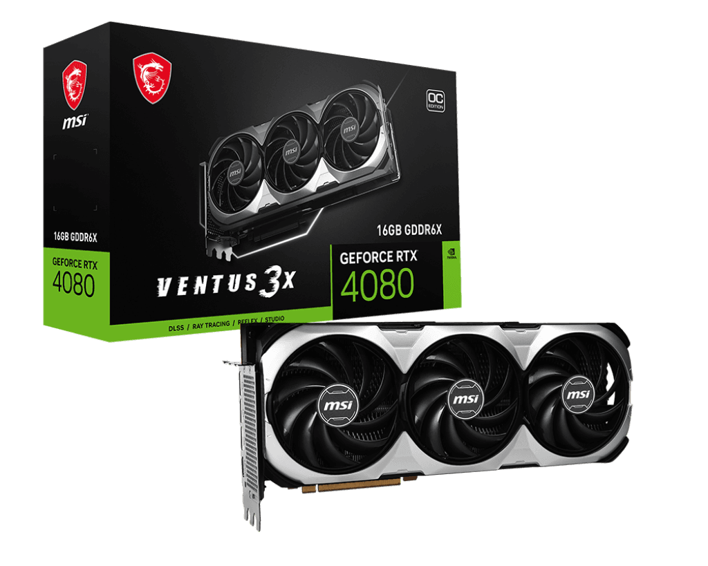 MSI GEFORCE RTX4080 16GB GDDR6 VENTUS 3X OC