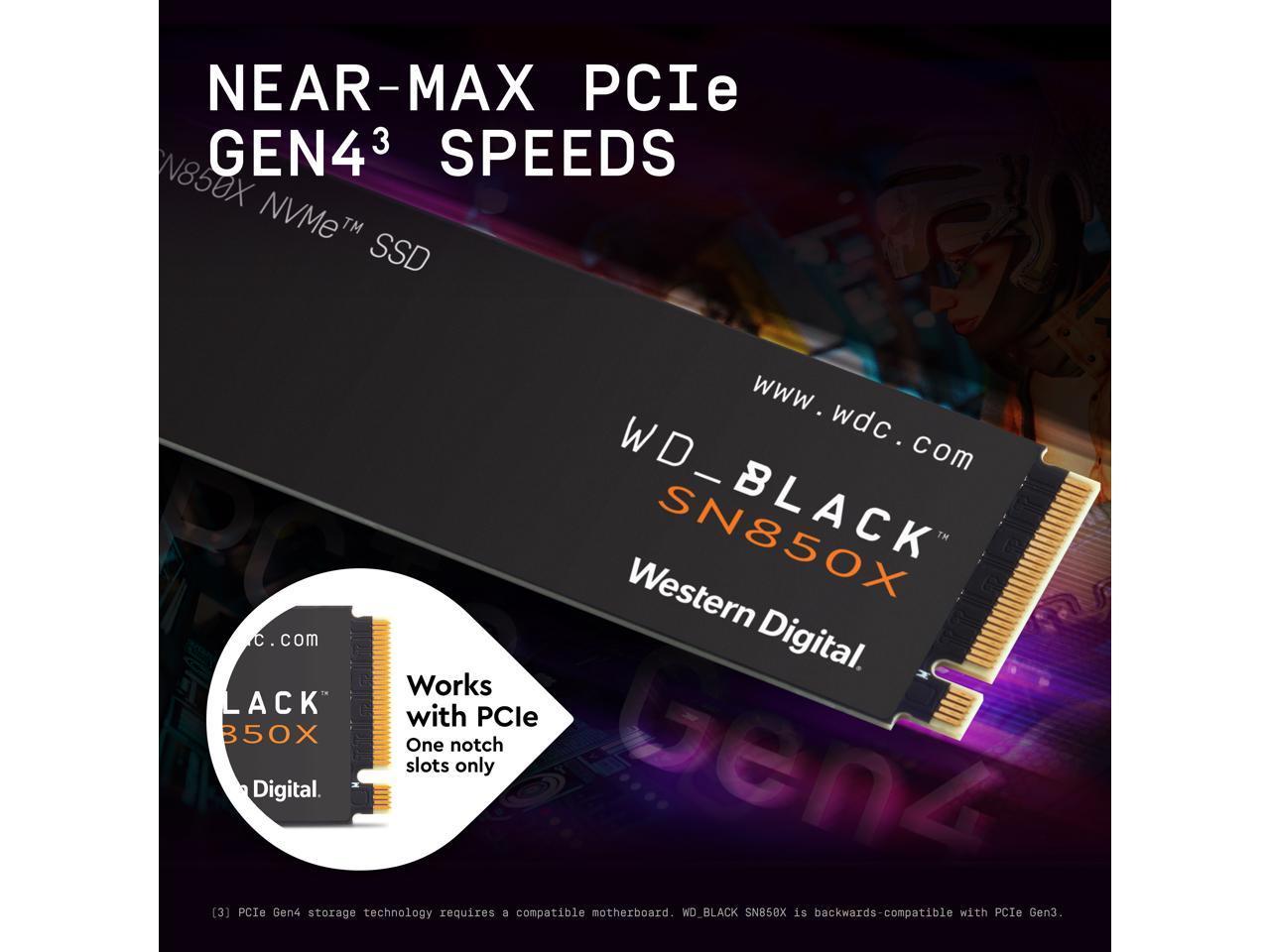 WESTERN DIGITAL BLACK SN850X NVME SSD M.2 2TB