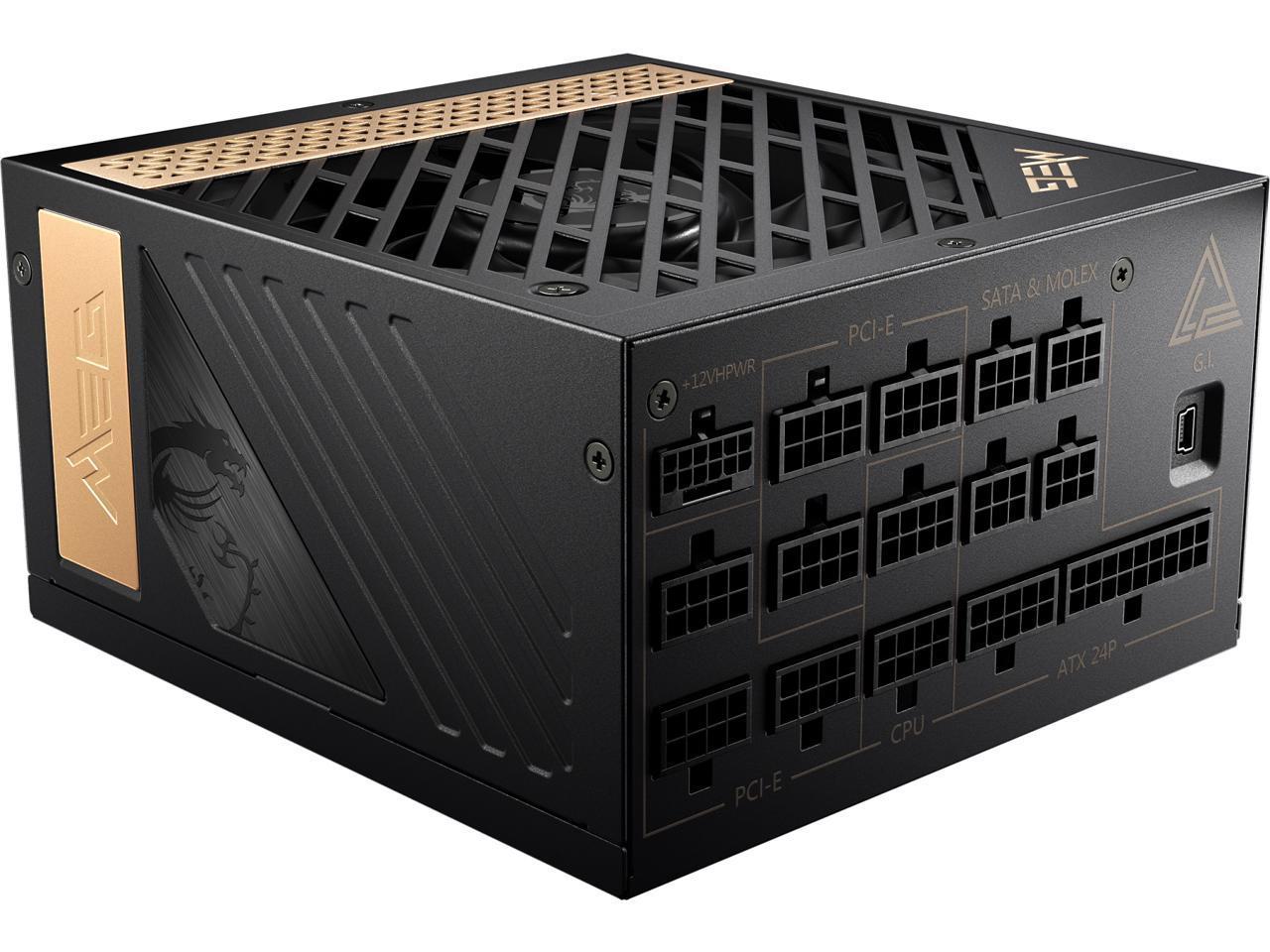MSI MEG AI1300P 1300W PCIE5 POWER SUPPLY