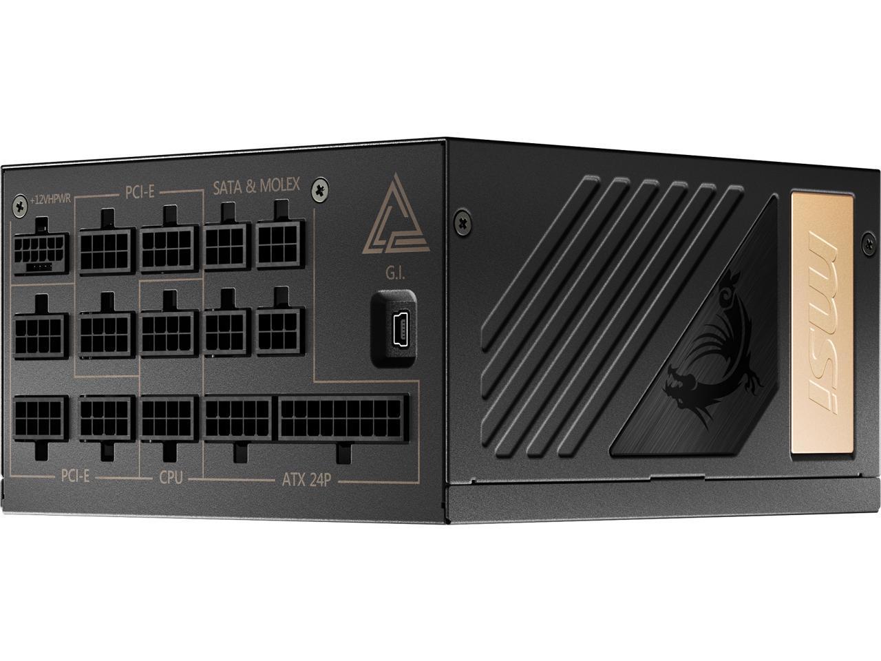 MSI MEG AI1300P 1300W PCIE5 POWER SUPPLY