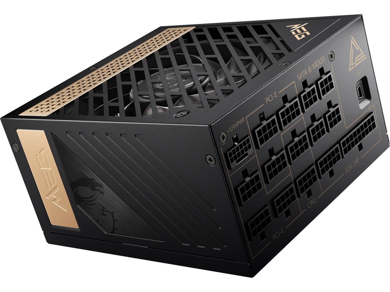 MSI MEG AI1300P 1300W PCIE5 POWER SUPPLY