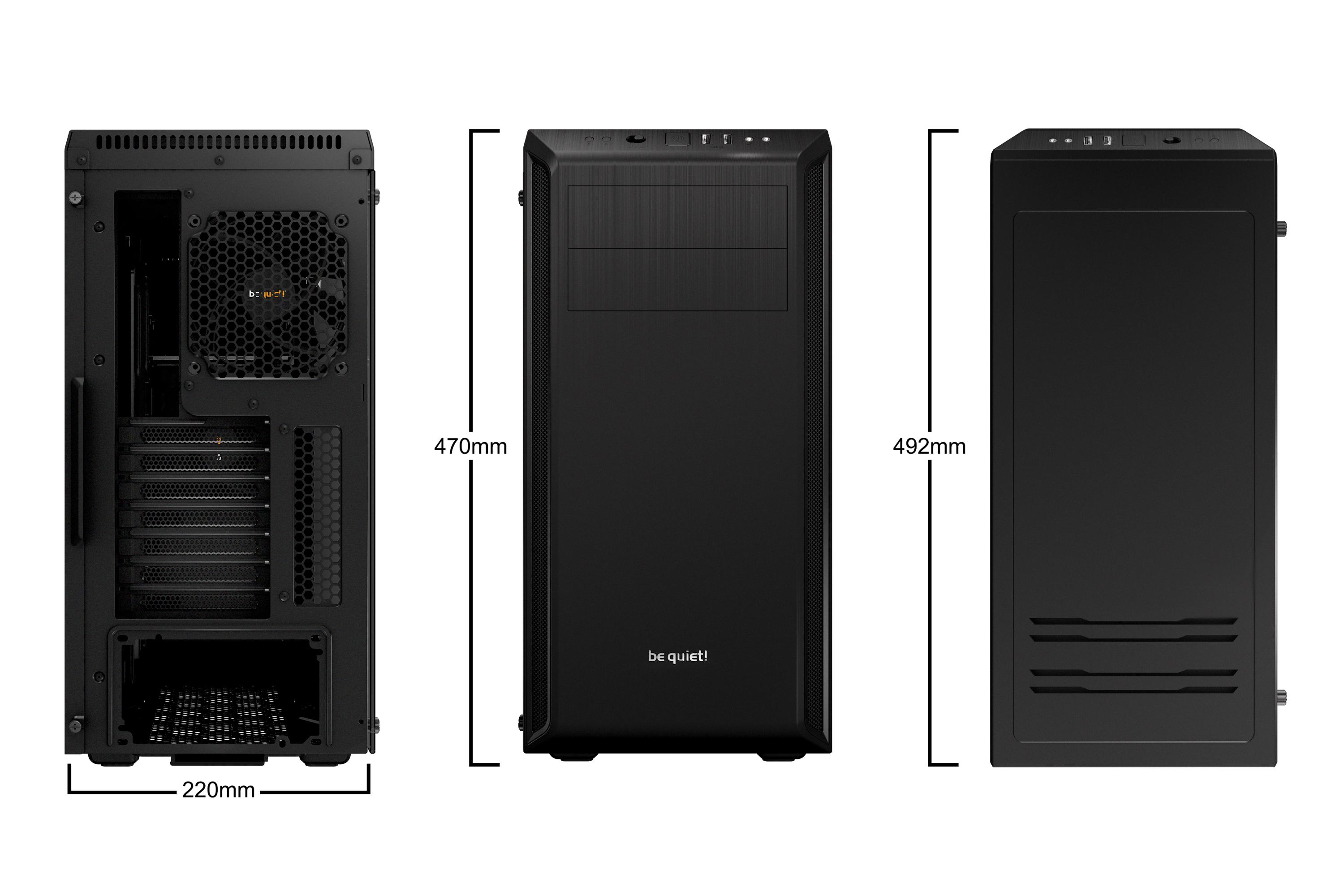BE QUIET! PURE BASE 600 BLACK W/WINDOWS