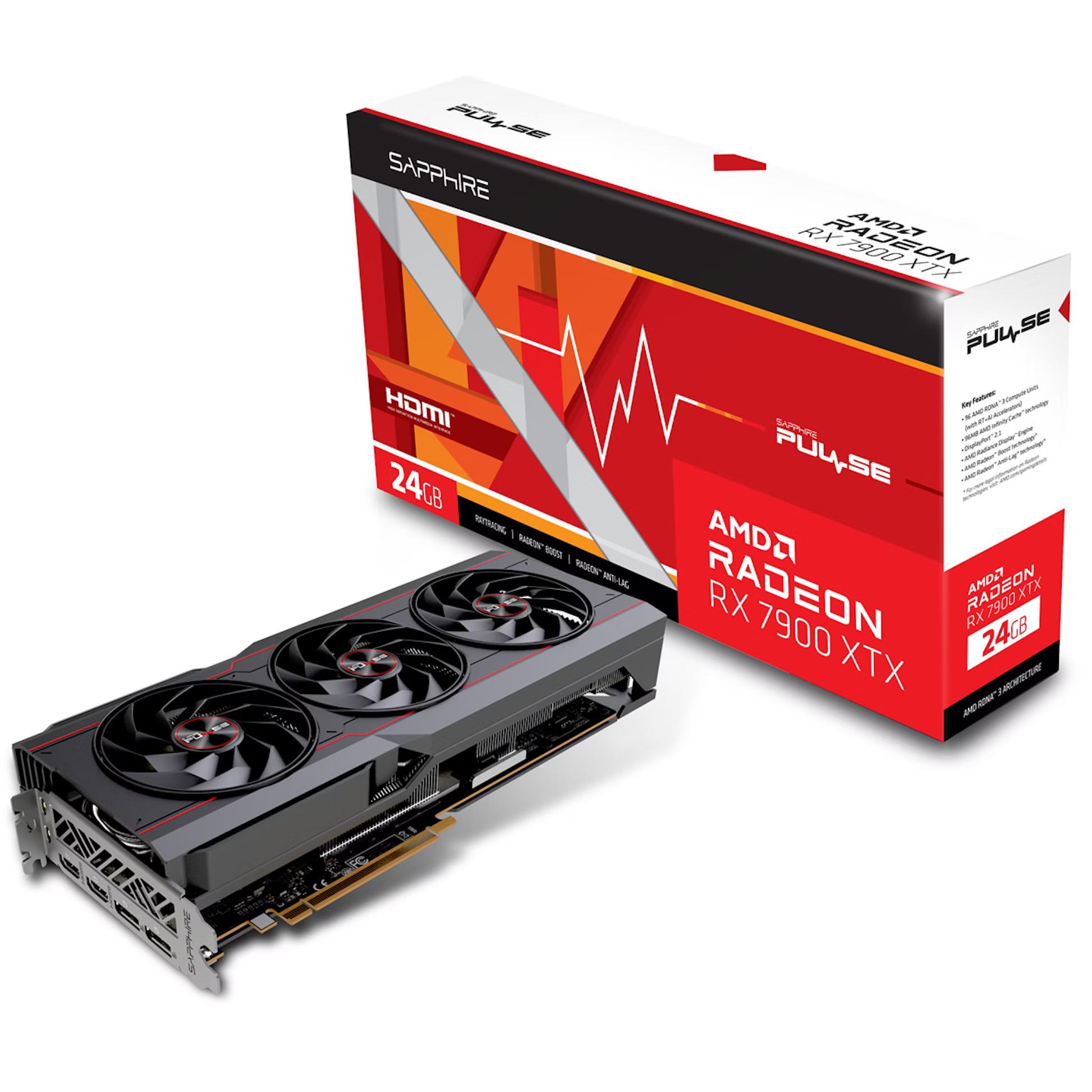 SAPPHIRE PULSE RADEON RX7900XTX GAMING OC 24G GDDR6