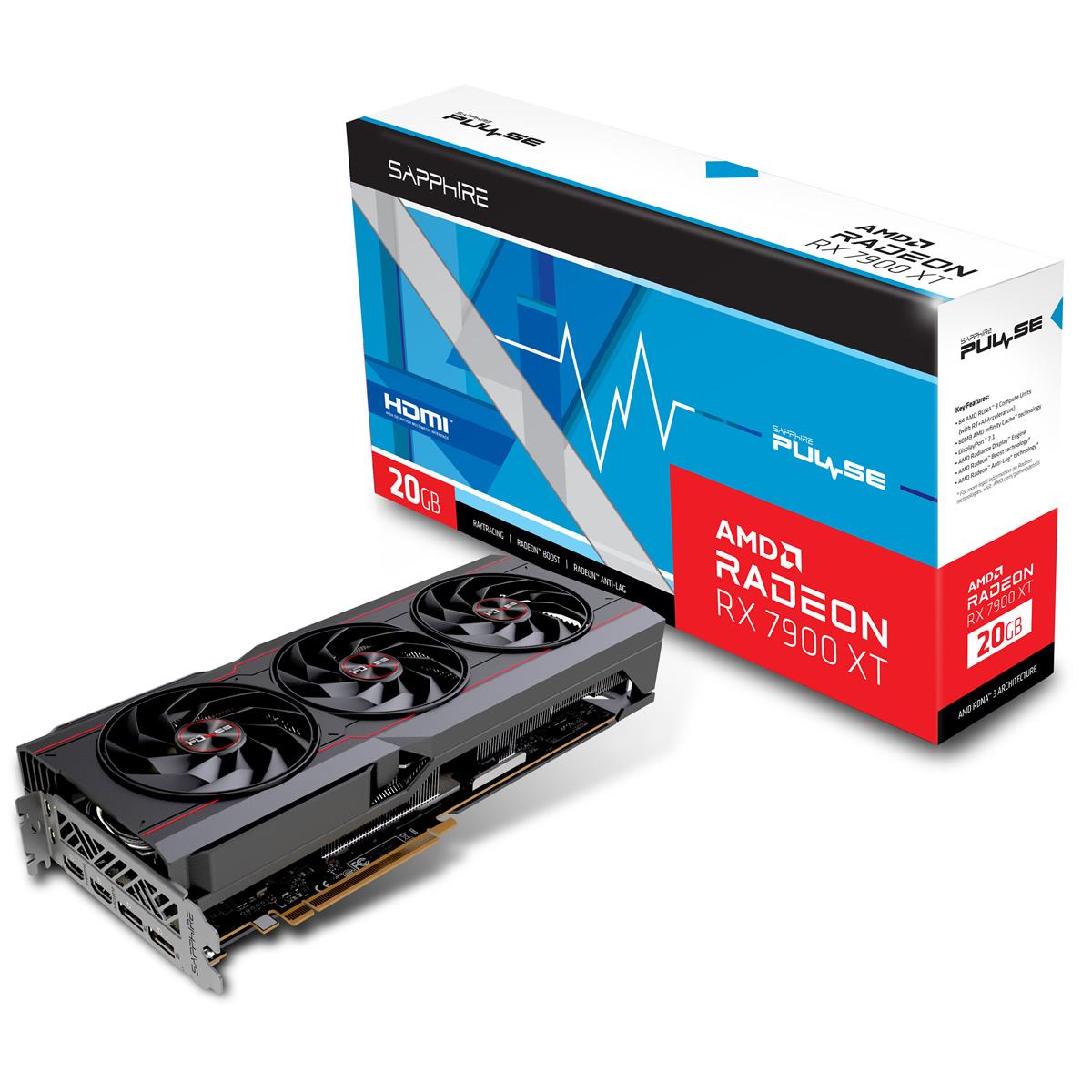 SAPPHIRE PULSE RADEON RX7900XT GAMING OC 20G GDDR6