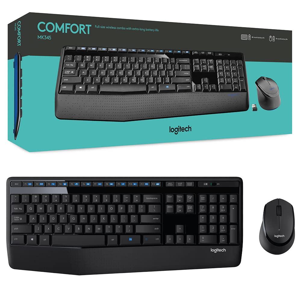 LOGITECH MK345 DESKTOP WIRELESS COMBO KEYBOARD (920-006491)