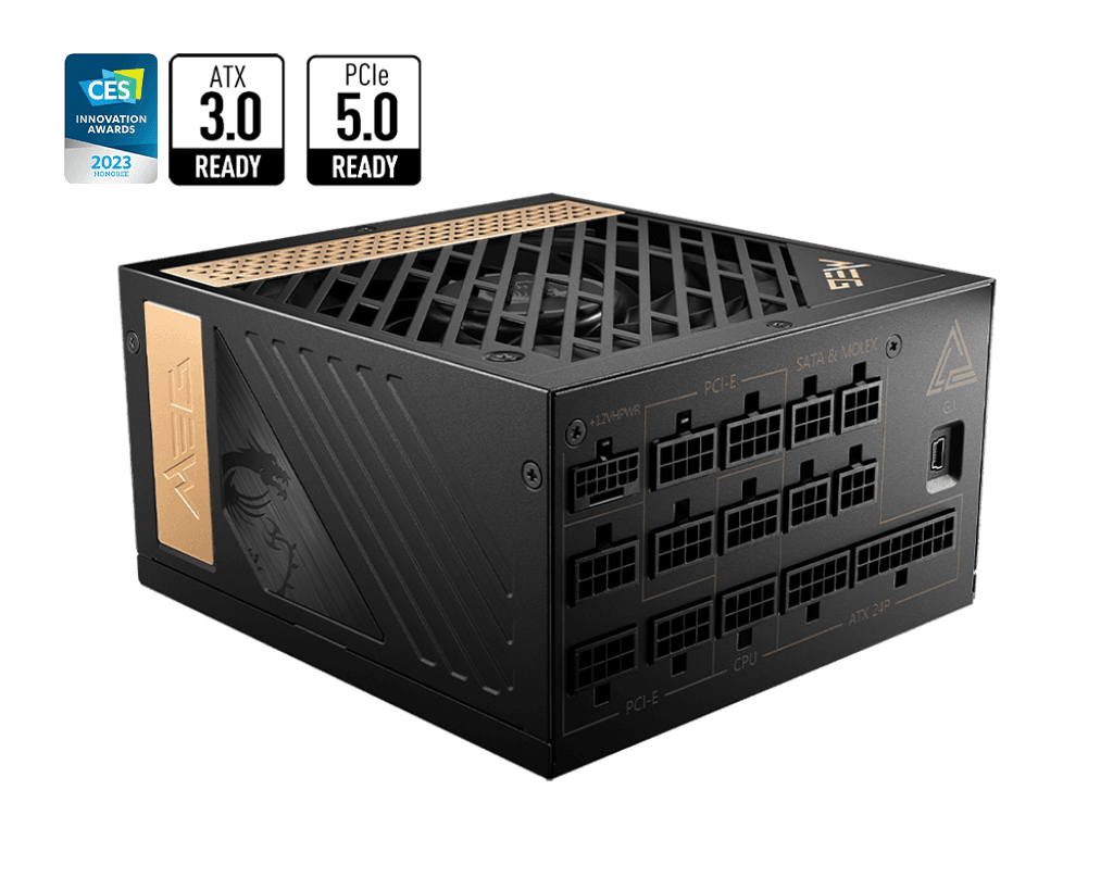 MSI MEG Ai1300P 1300W PCIE5 80+ PLATINUM