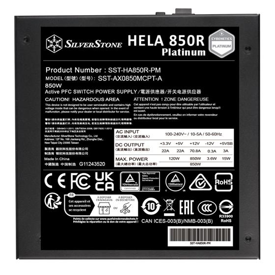 SILVERSTONE HELA 850R 850W PCIE GEN5 PLATINUM