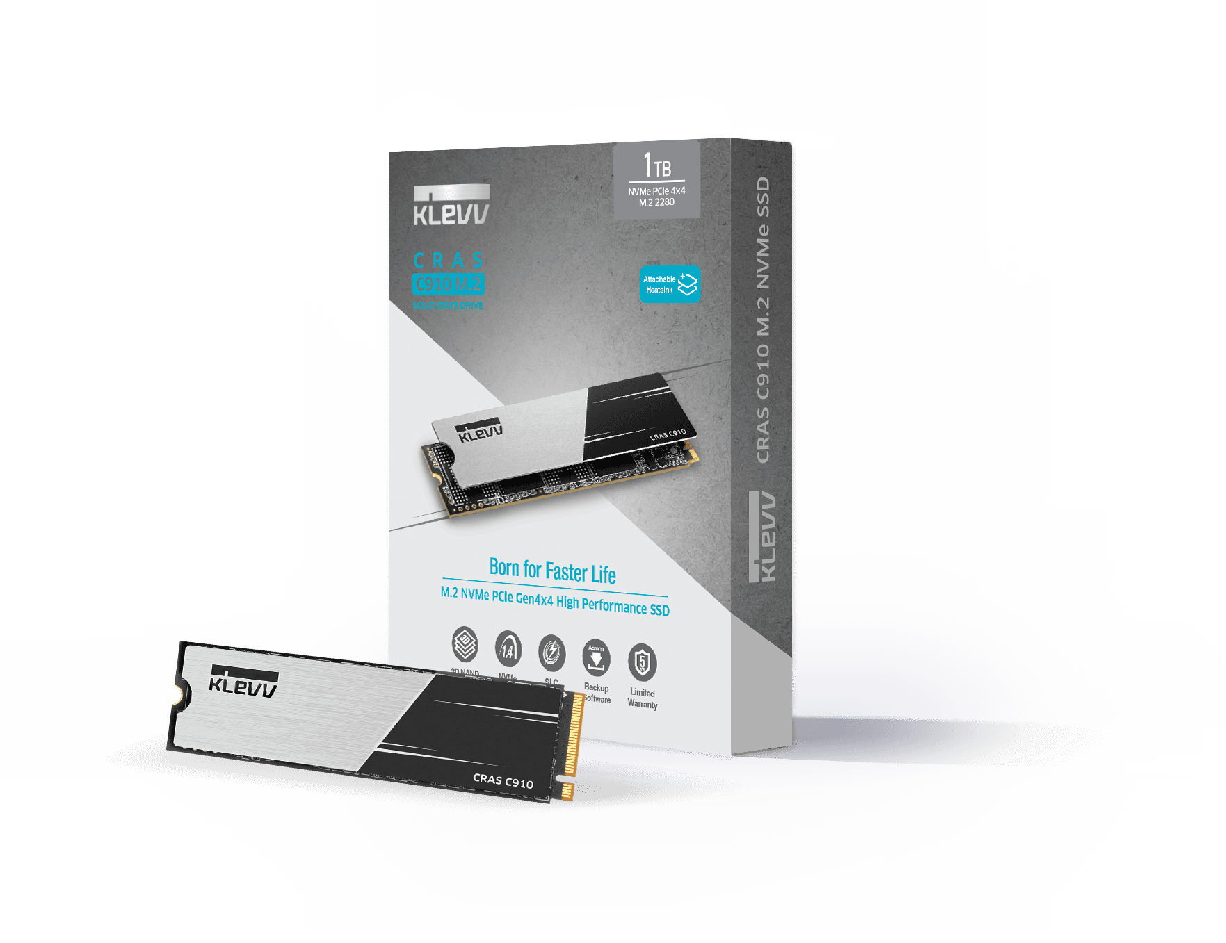 KLEVV CRAS 1TB C910 M.2 NVME PCIE44