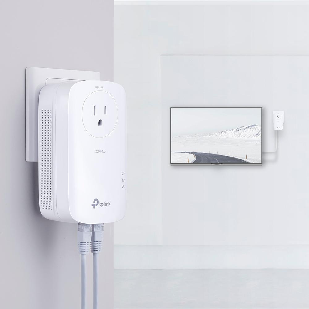 TP-LINK TL-PA9020P-KIT AV2000 2GIGA HOMEPLUG W/AC