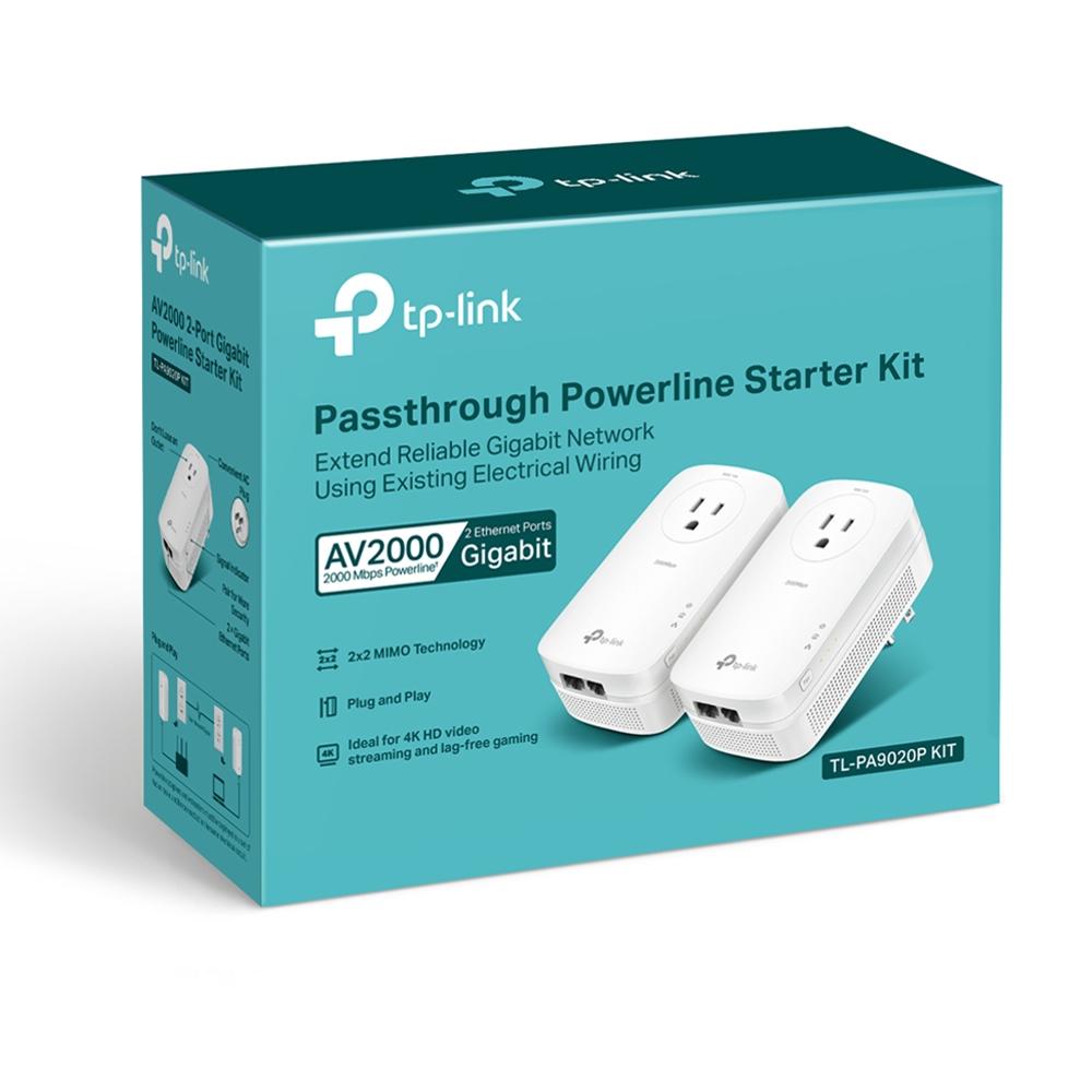 TP-LINK TL-PA9020P-KIT AV2000 2GIGA HOMEPLUG W/AC