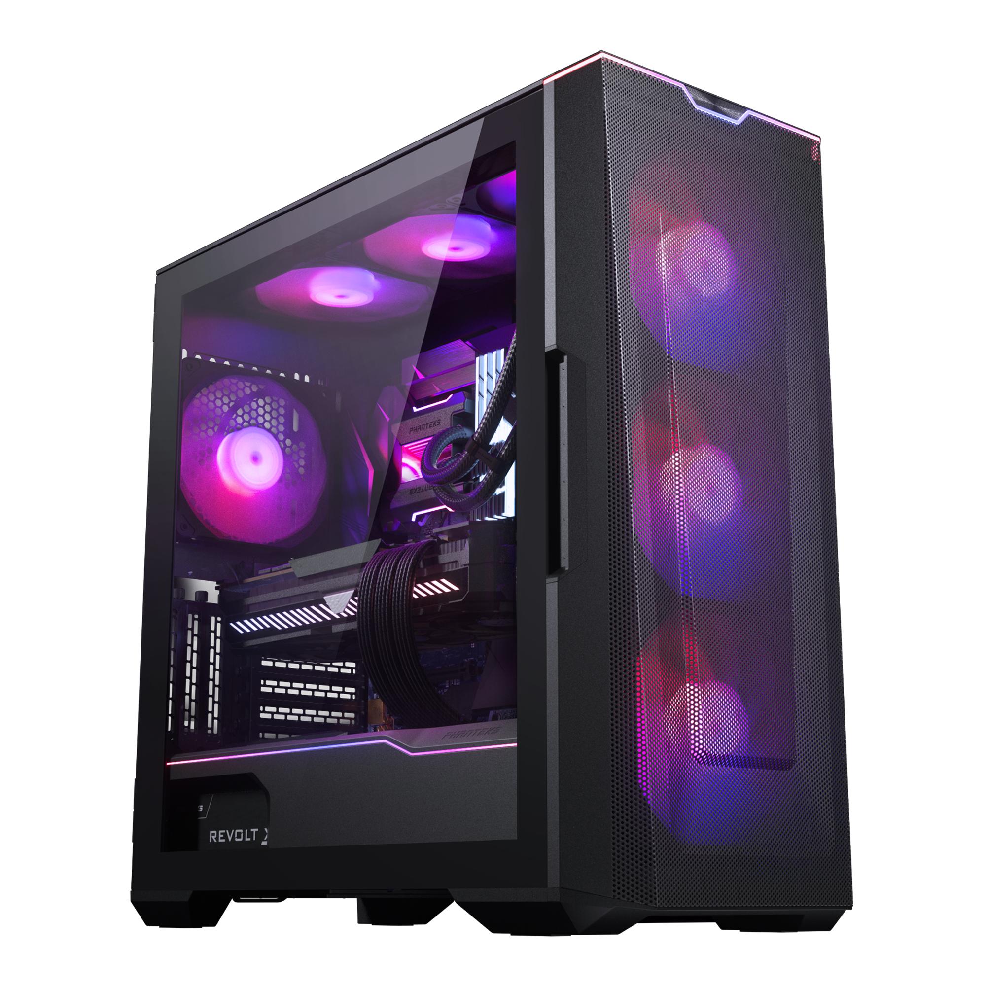 PHANTEKS ECLIPSE G500 AIR, TEMPERED GLASS, DRGB,SATIN BLACK