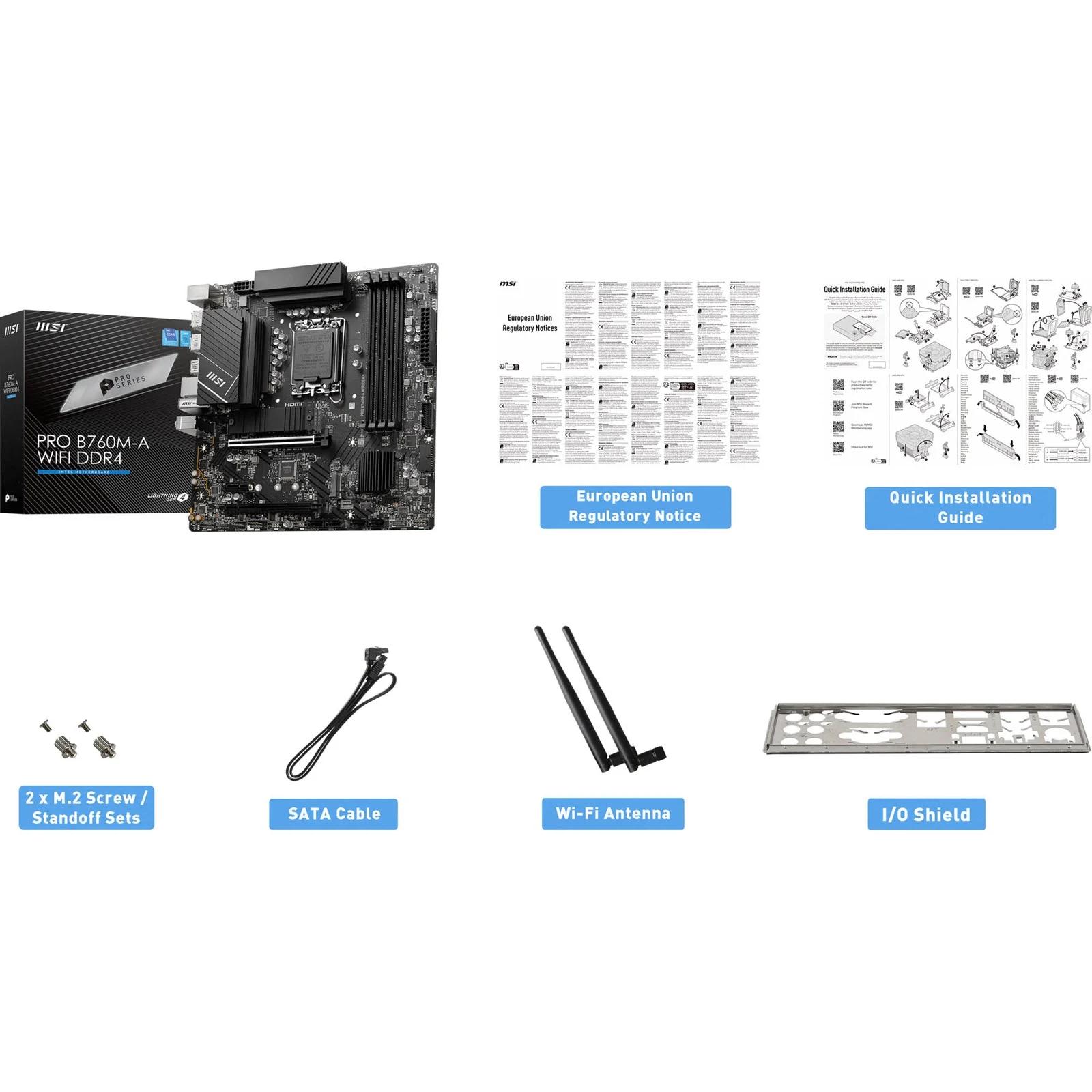 MSI PRO B760M-A WIFI DDR4