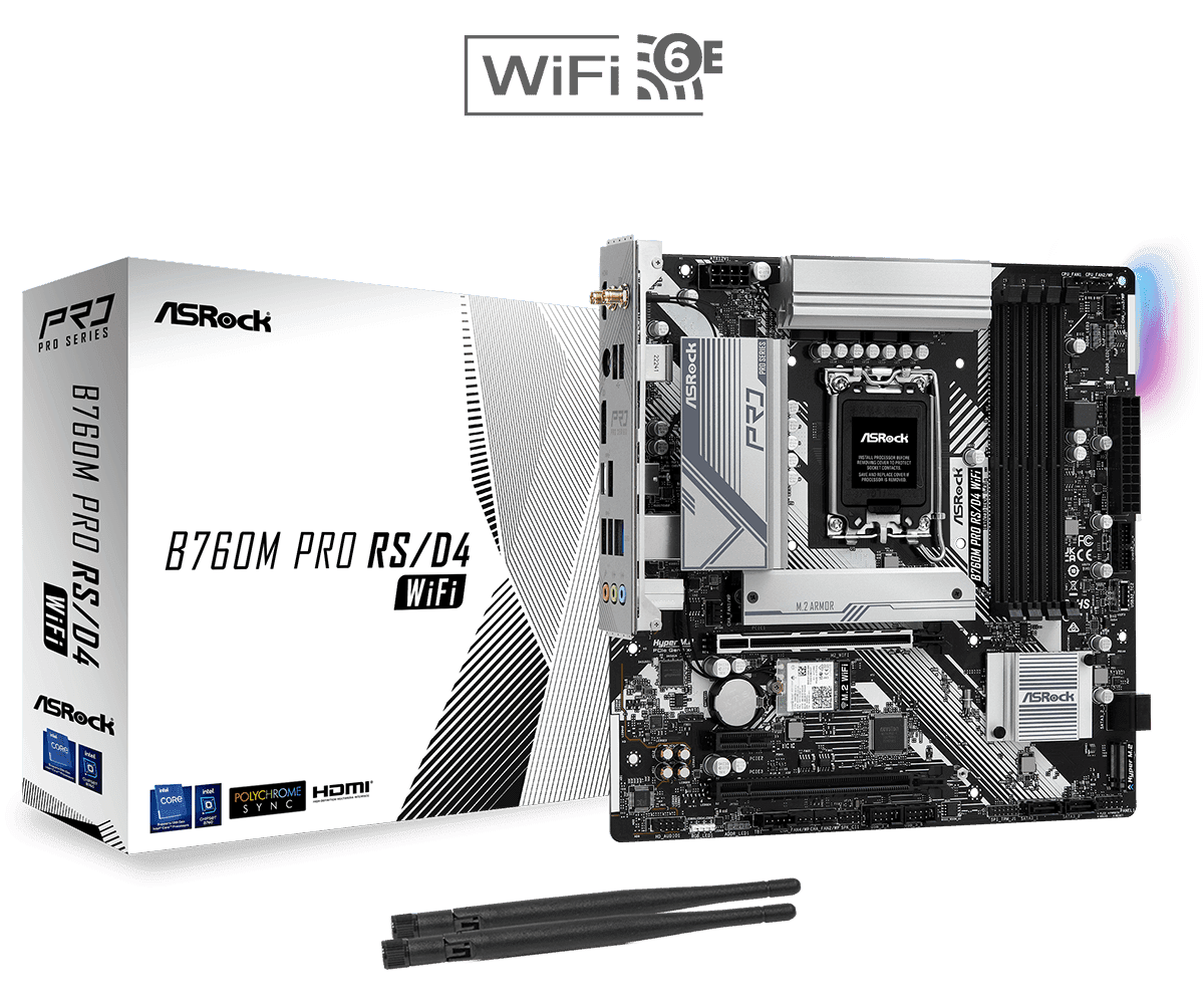 ASROCK B760M PRO RS/D4 WIFI