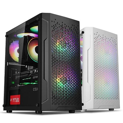 ABKOCORE COX I2 BRIDGE LUNAR RAINBOW M-ATX CASE WHITE