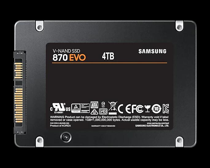 SAMSUNG 870 EVO SATA3 4TB SSD