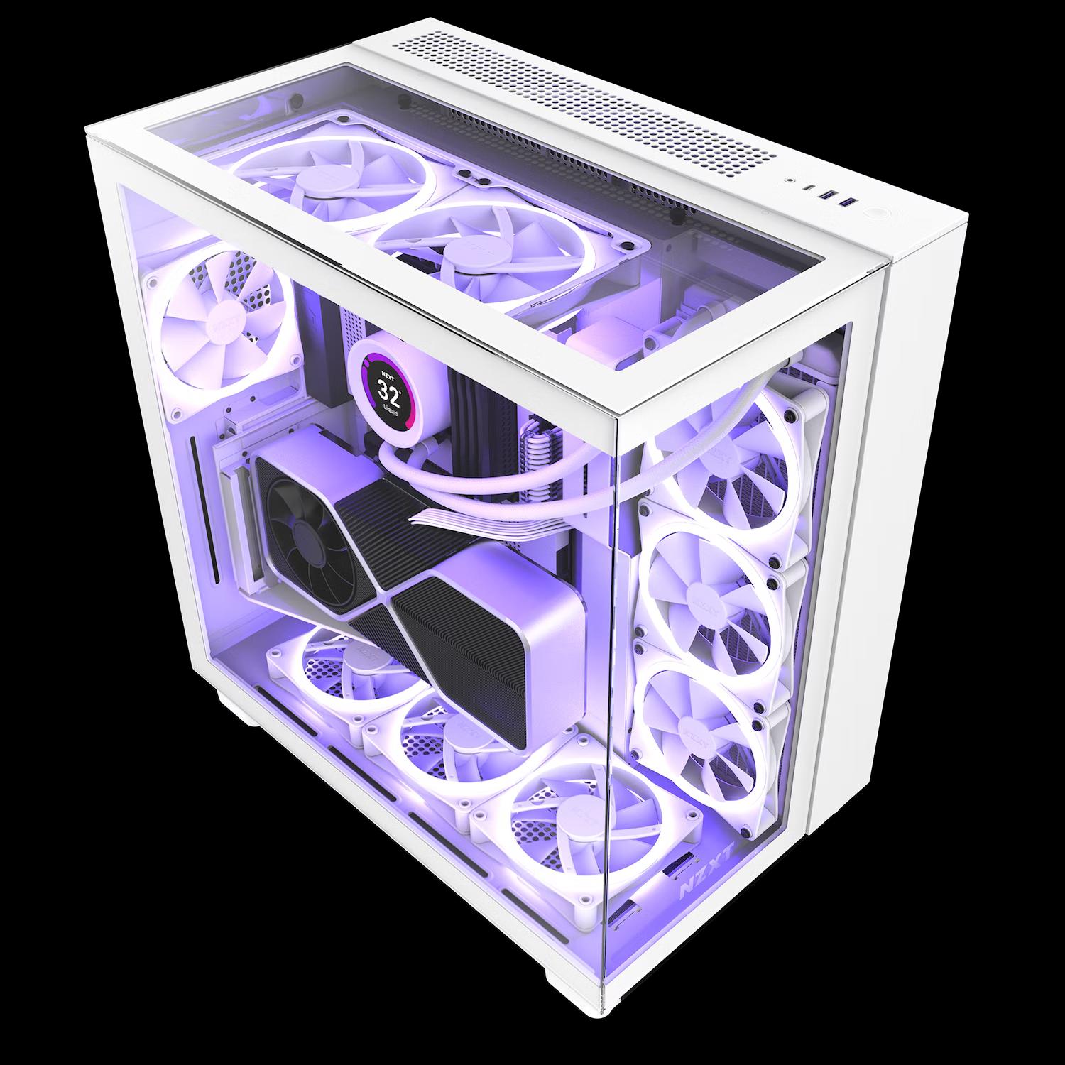 NZXT H9 ELITE EDITION ALL WHITE ATX MID TOWER
