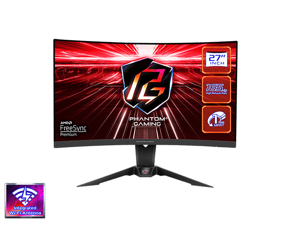 ASROCK PG27Q15R2A 27" QHD CURZE 165HZ MONITOR