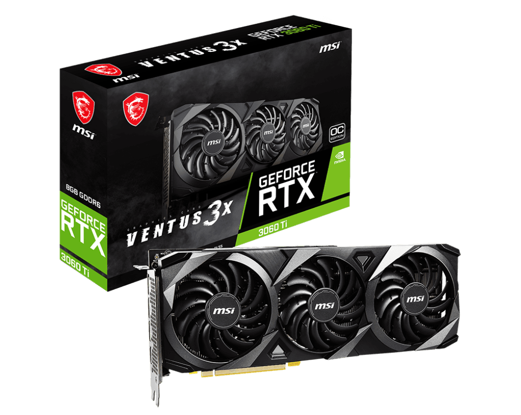 MSI RTX3060TI VENTUS 3X 8GB GDDR6X OC