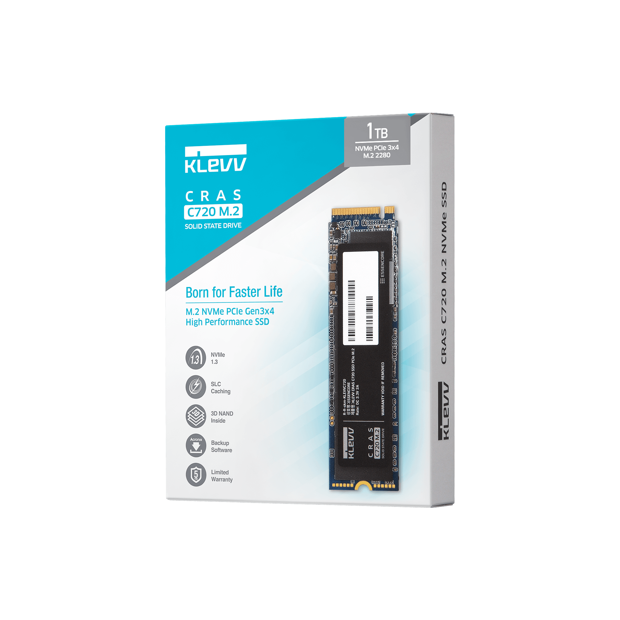 KLEVV CRAS C730 M.2 NVME PCIE 3X4 1TB 2280 SSD