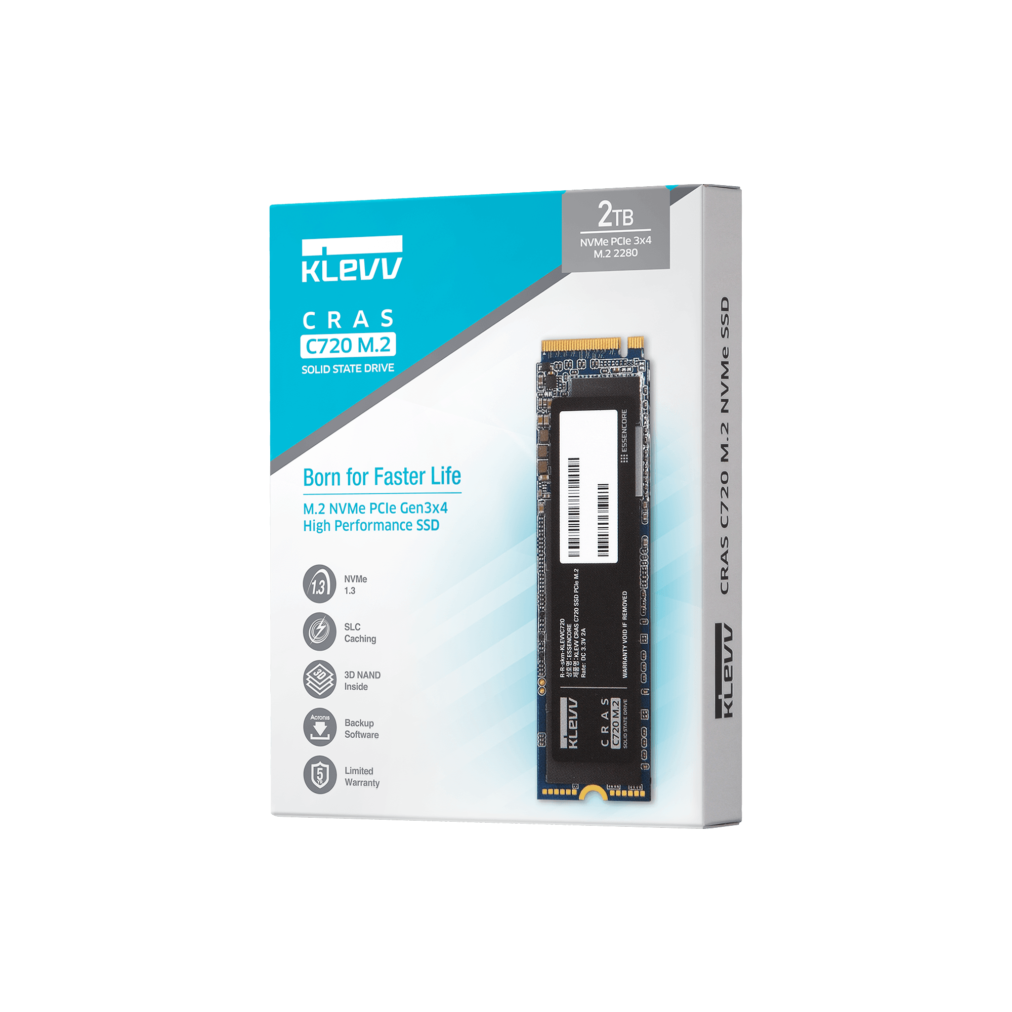 KLEVV CRAS C730 M.2 NVME PCIE 3X4 2TB 2280 SSD