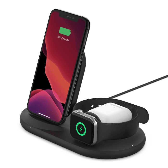 BELKIN APPLE WATCH & PHONE WIRELESS CHARING STAND BK