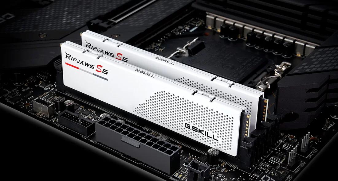 G-SKILL Ripjaws S5 WHITE DDR5-6000 64GB CL30-40-40-96 1.40