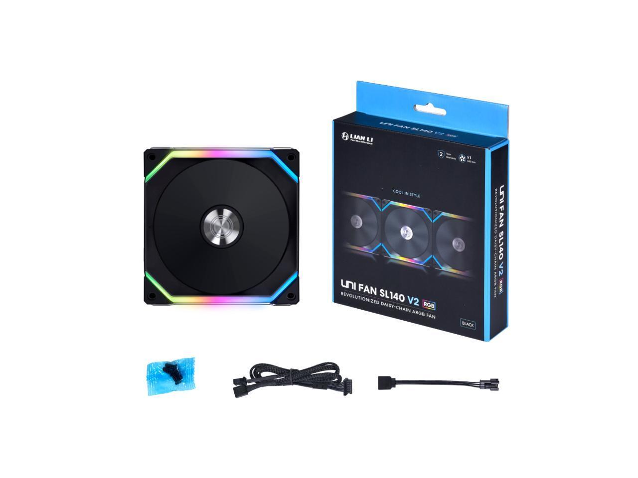LIAN LI 140*28MM UNI FAN AL140V2*1 BLACK