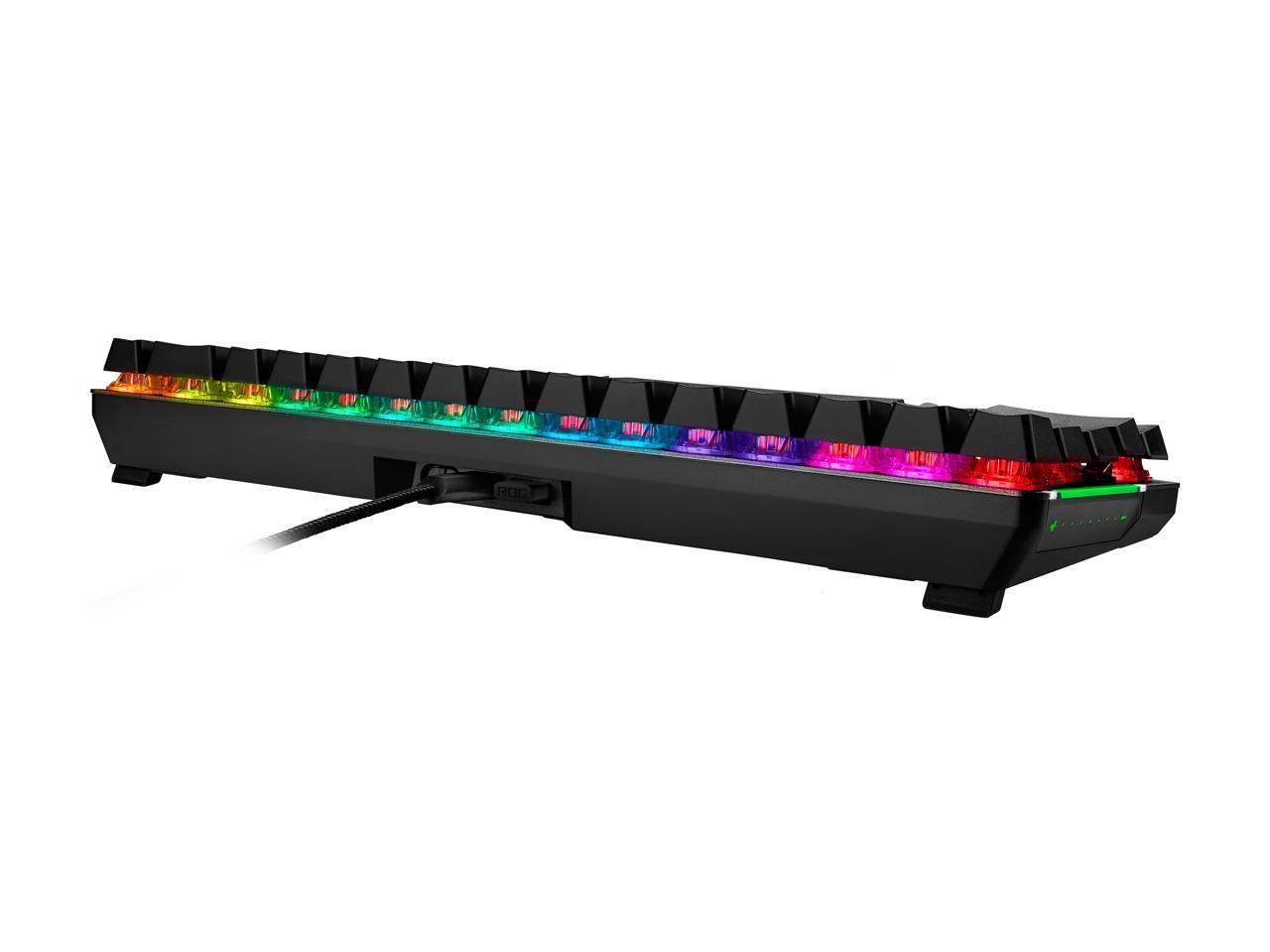ASUS M601 ROG FALCHION RGB 青軸英文機械式鍵盤 (英