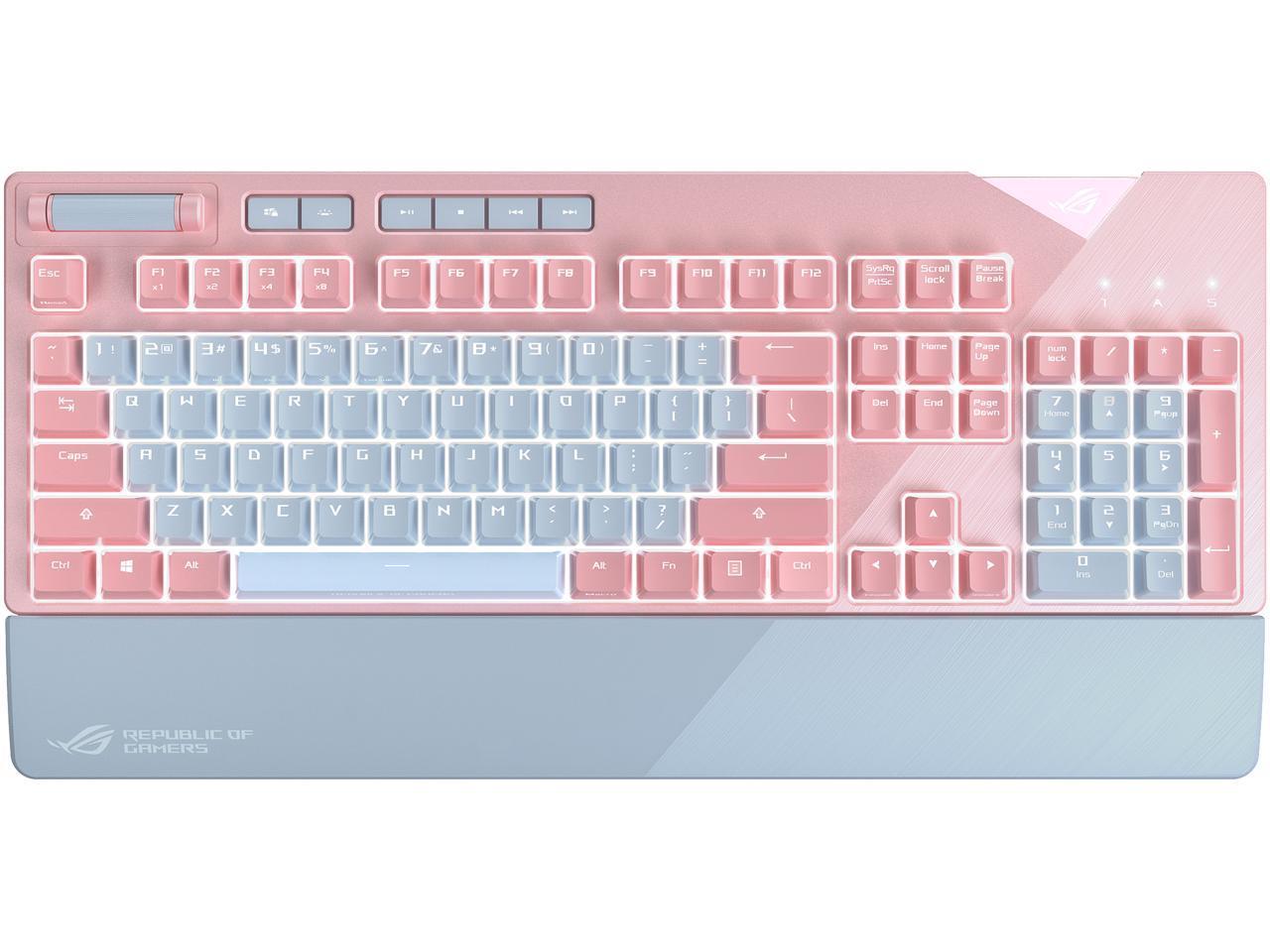 ASUS STRIX FLARE PINK RGB BL (Cherry MX 青軸 英字)