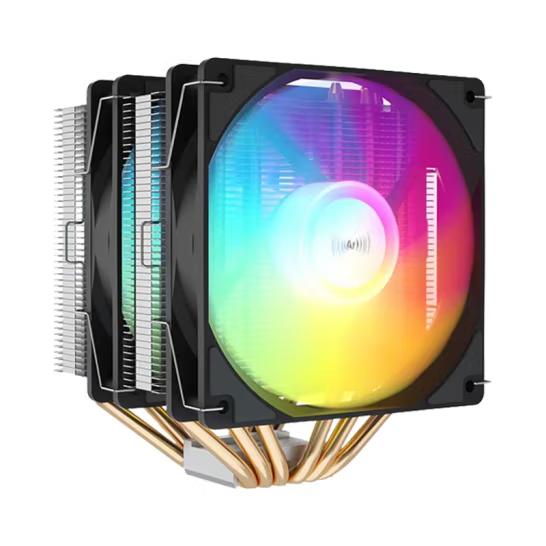 PROARTIST E6 CPU COOLER RGB 175W DUAL TOWER BLACK