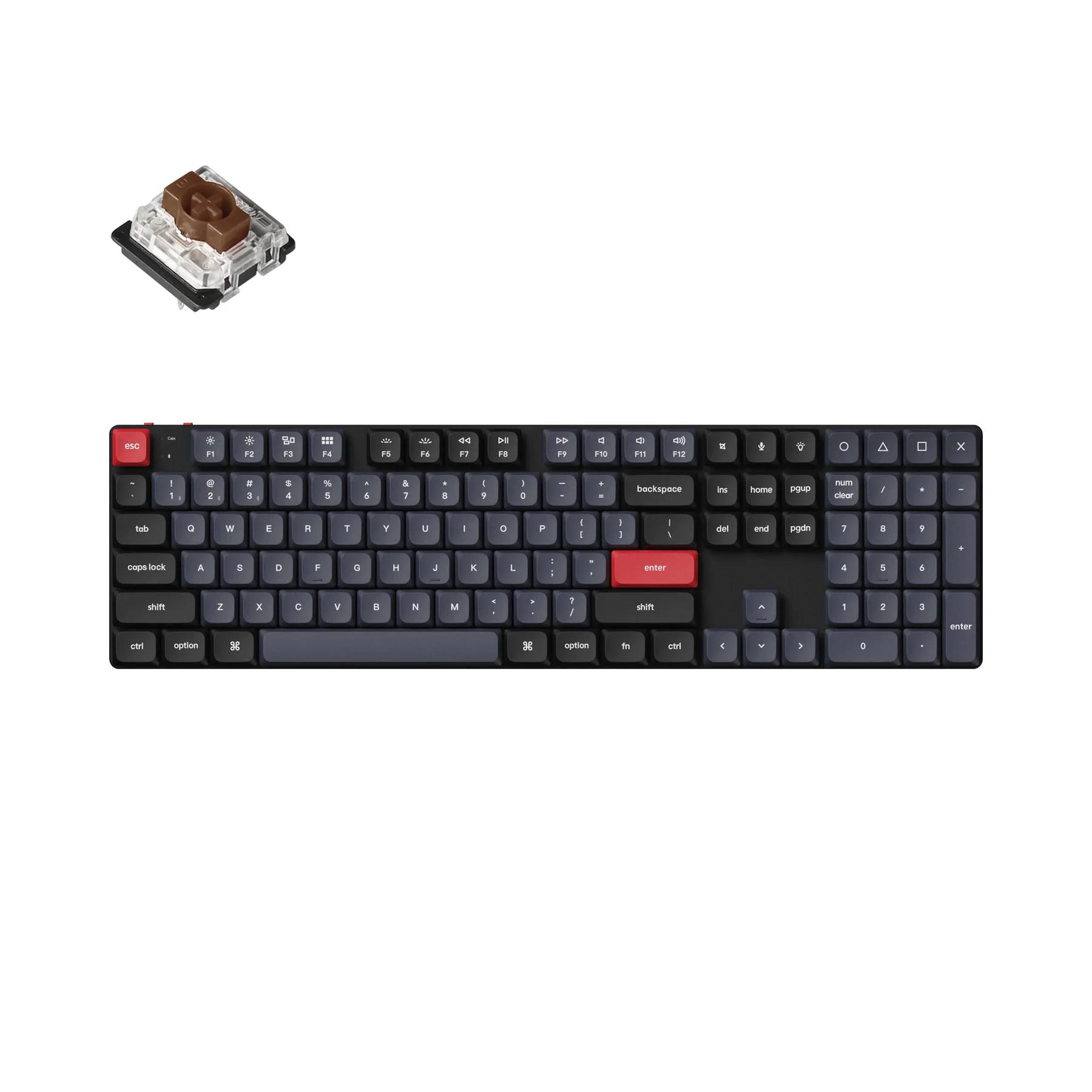 KEYCHRON K5 PRO SWAPPABLE RGB BACKLIGHT BROWN SWITCH