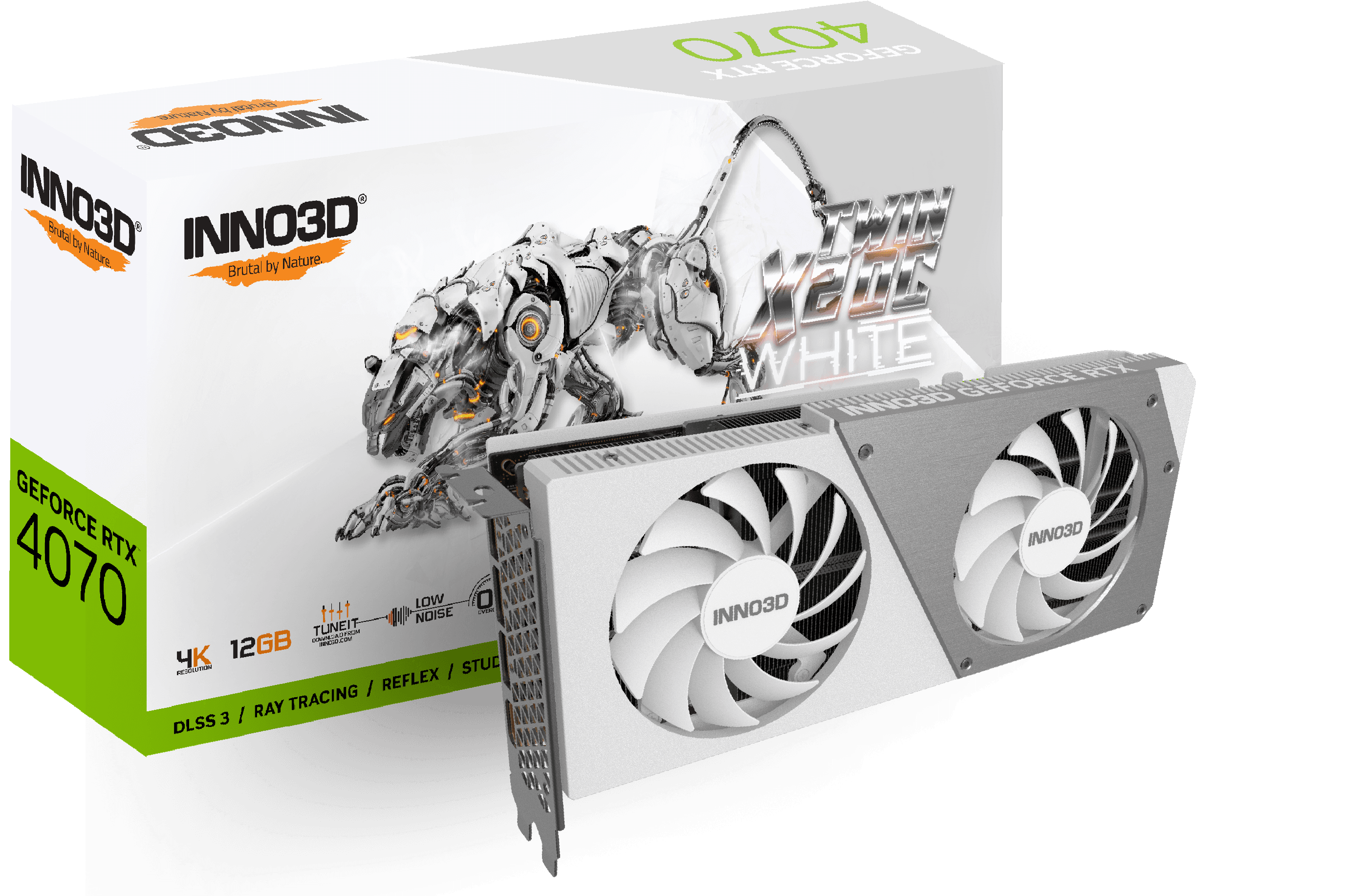 INNO 3D RTX4070 X2 OC 12GB GDDR6X WHITE