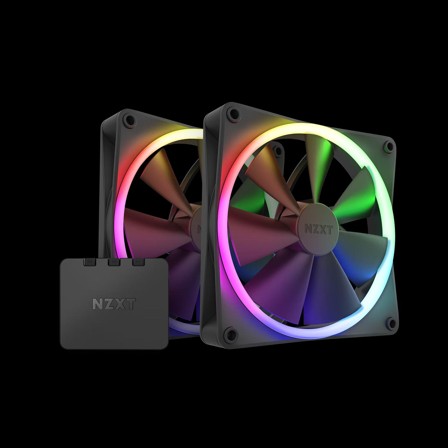 NZXT F140RGB DUO 140MM STARTER KIT BLACK