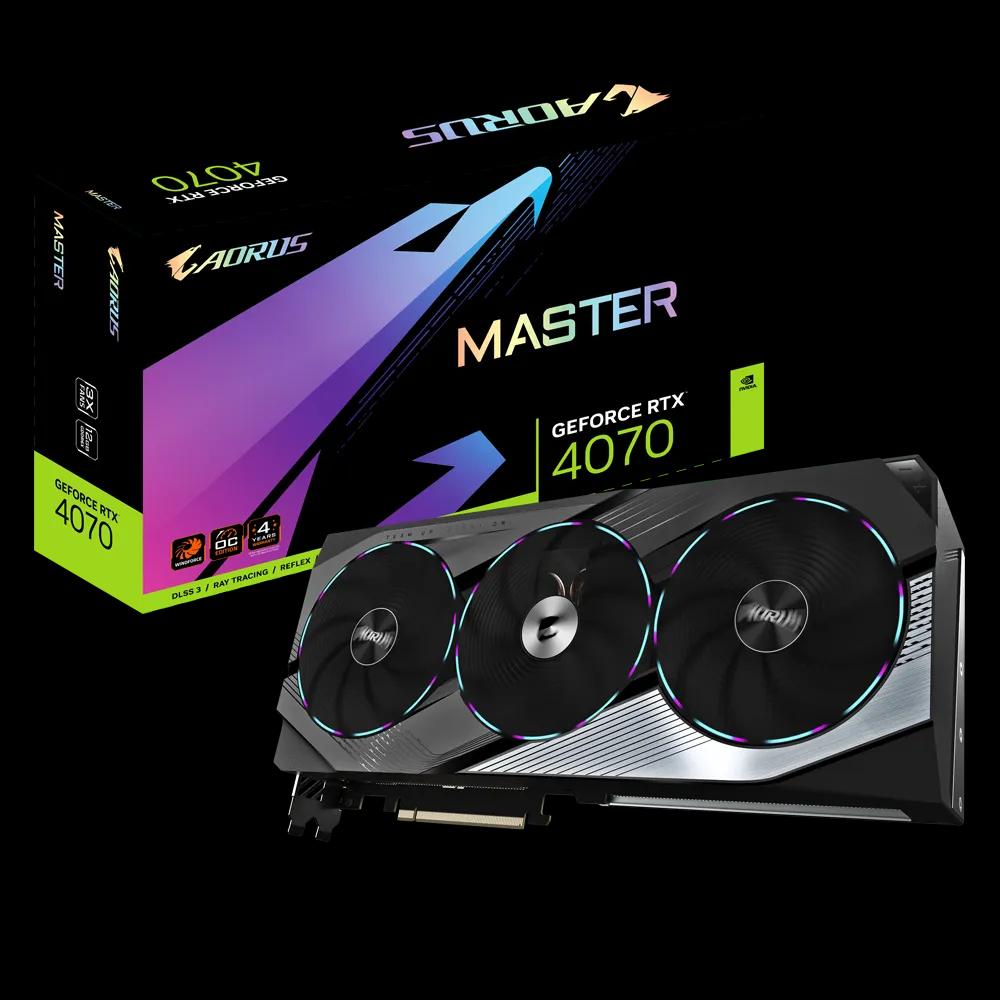 GIGABYTE RTX4070 AORUS MASTER 12G GDDR6X