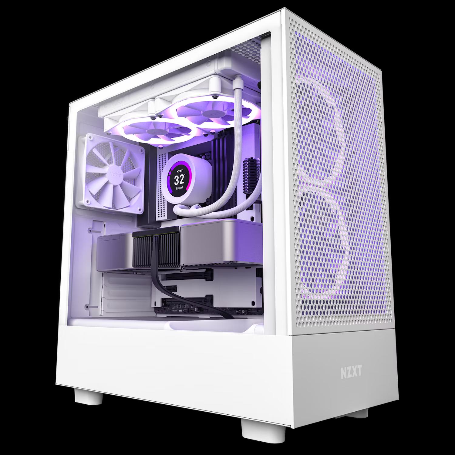 NZXT H5 FLOW RGB (2023) WHITE W/CORE F140RGB