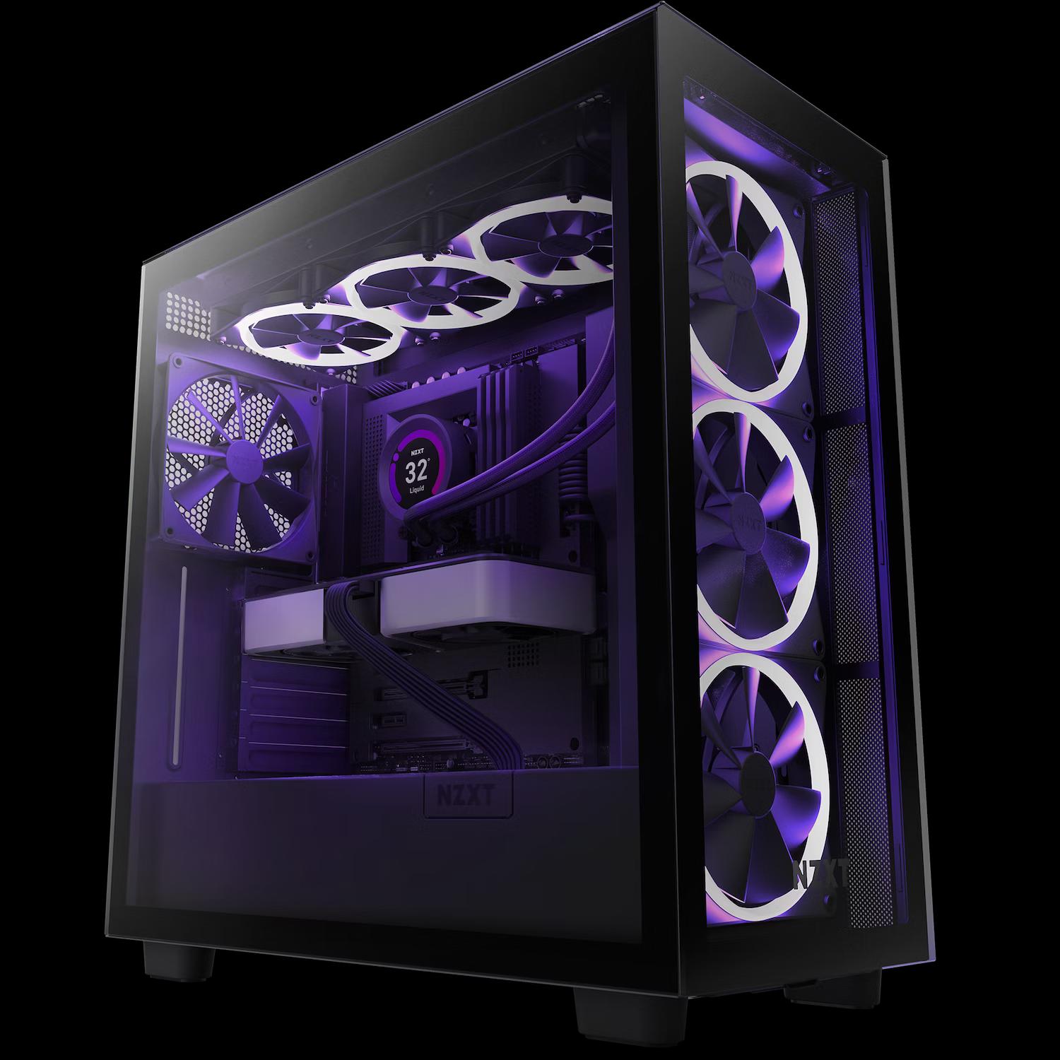 NZXT H7 ELITE RGB (2023) BLACK W/CORE F140RGB