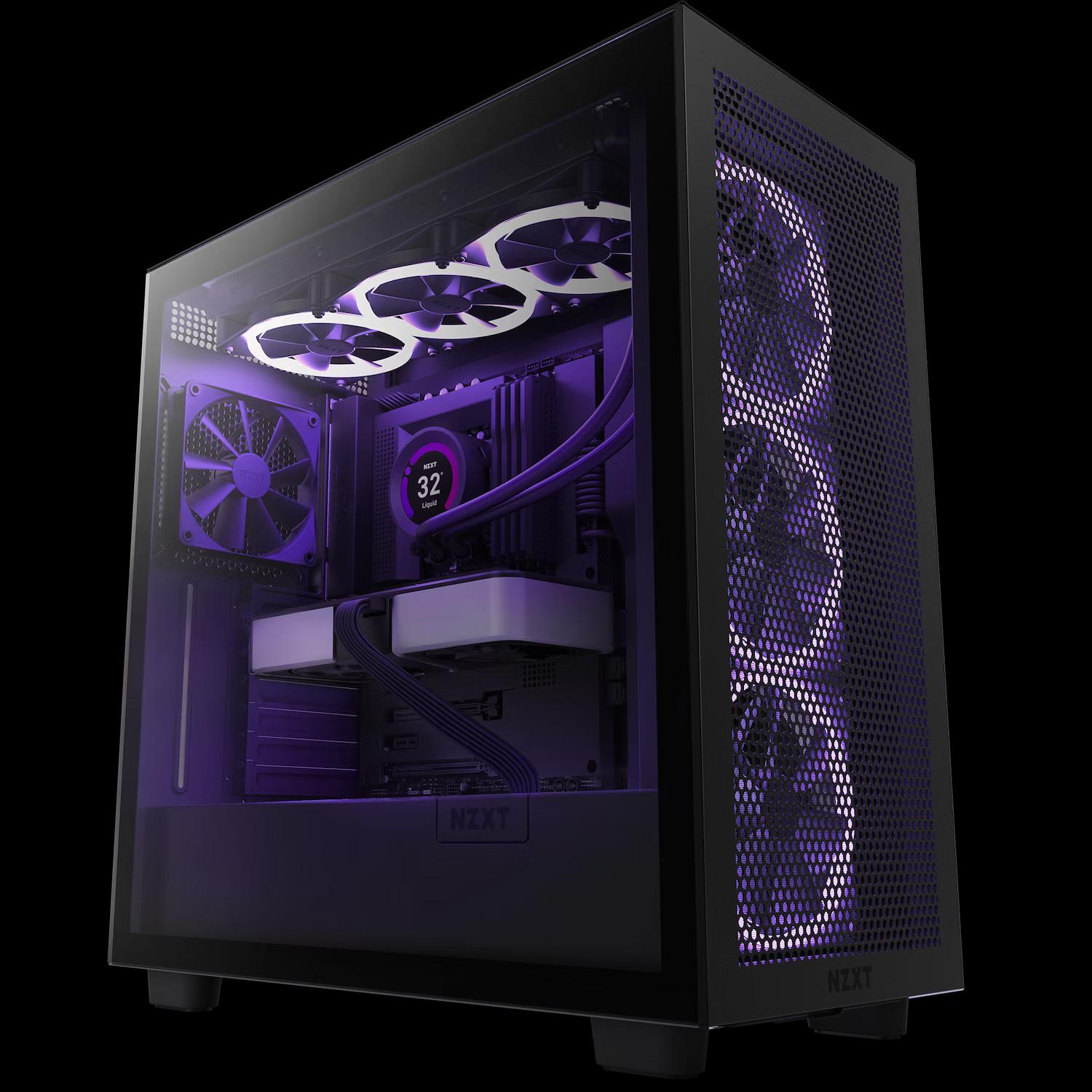 NZXT H7 FLOW RGB (2023) BLACK W/CORE F140RGB