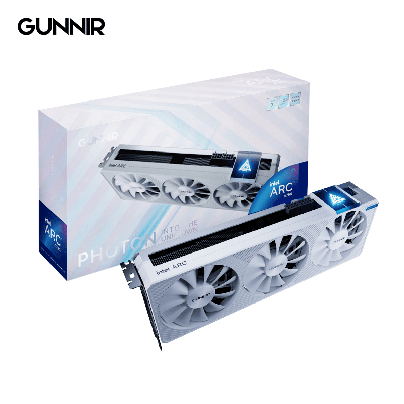 GUNNIR ARC A770 PHOTON 8G OC GRAPHICS CARD WHITE