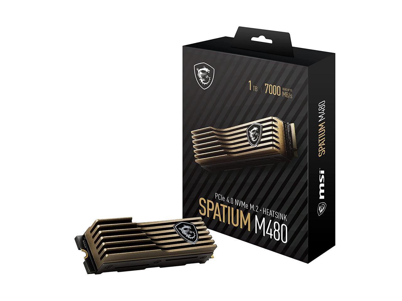 MSI SPATIUM M480 PCIE 4.0 M.2 1TB HS