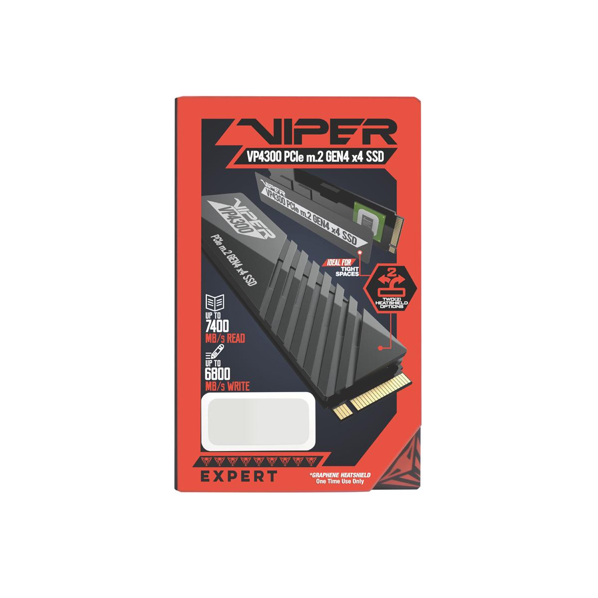 PATRIOT VIPER VP4300 1TB M.2 2280 PCIE GEN4X4 SSD