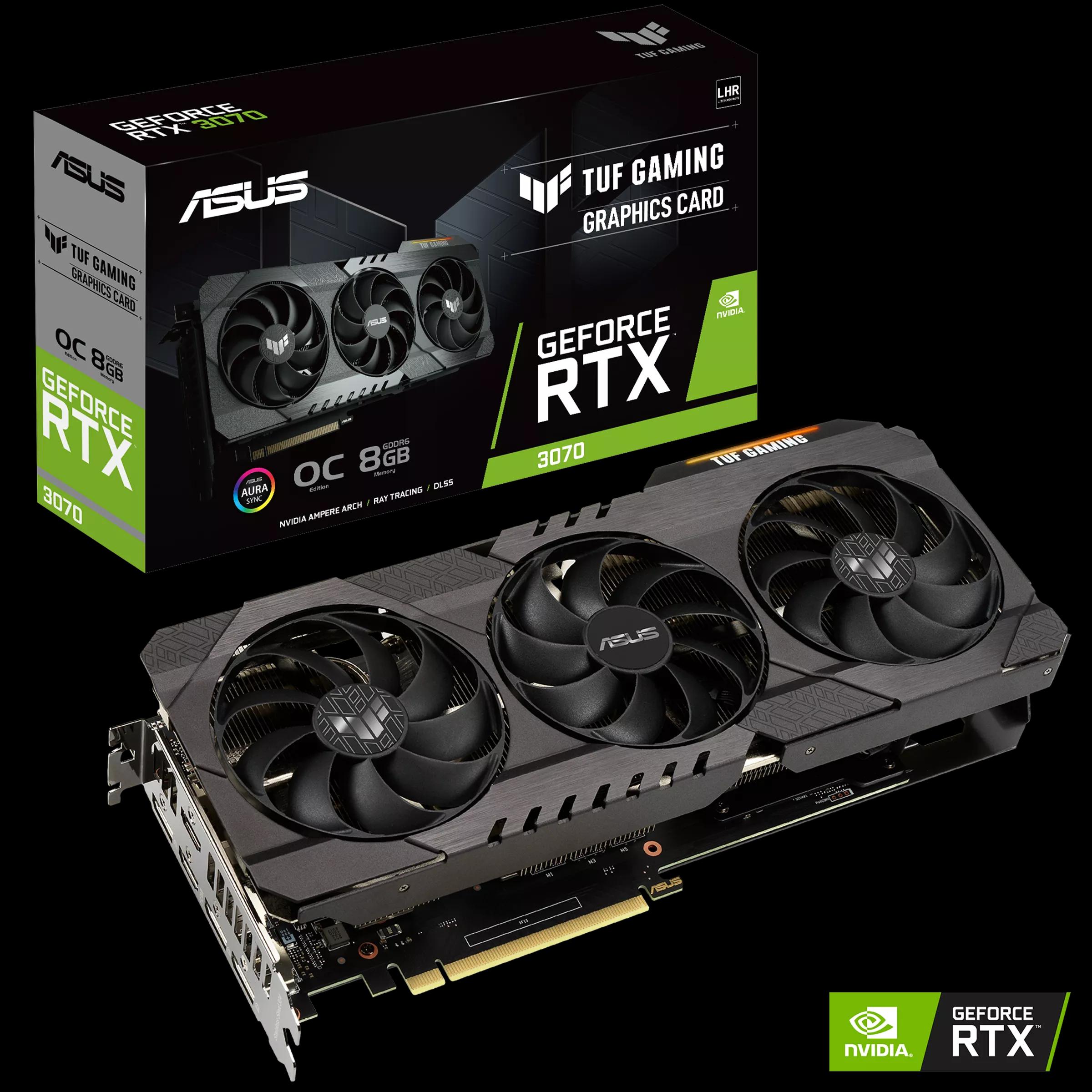 ASUS TUF GAMING RTX3070 OC 8G GDDR6 V2 LHR